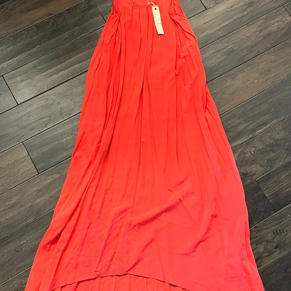 Flowy Red Maxi Dress